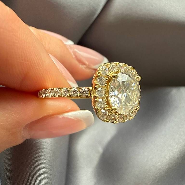 Anelli: Eleganter 2ct Moissanit Ringgröße 7 – Nuovo e nell'imballaggio originale da Thalwil venduto da han_2b8c 4