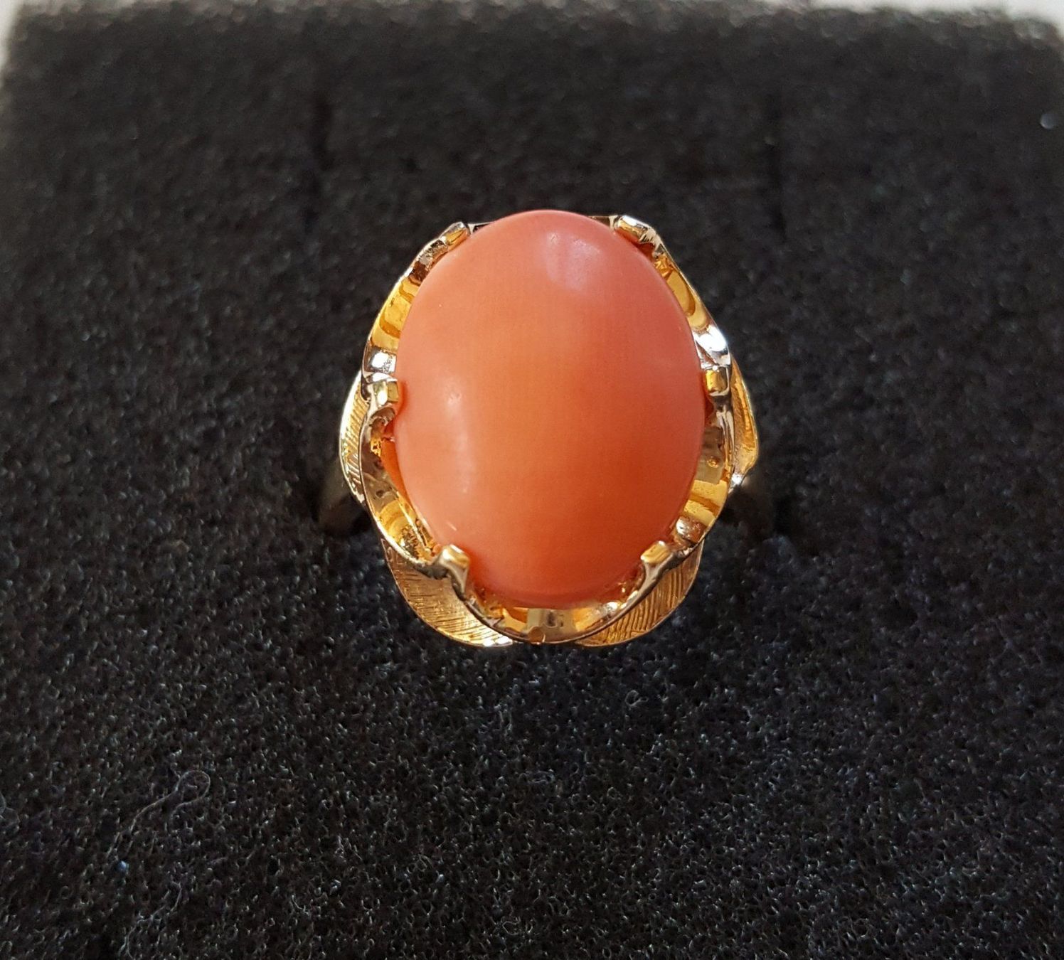 Anelli: Massiv 585 Gold Ring Mit Koralle – Usato da Wald ZH venduto da Dasilver 3