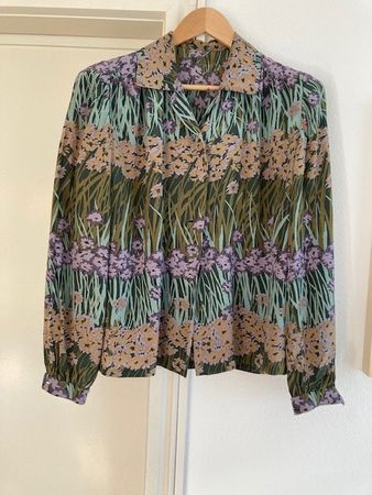 E.&.F.Lüthi Couture, 100% Seidenbluse, gr. 38/40
