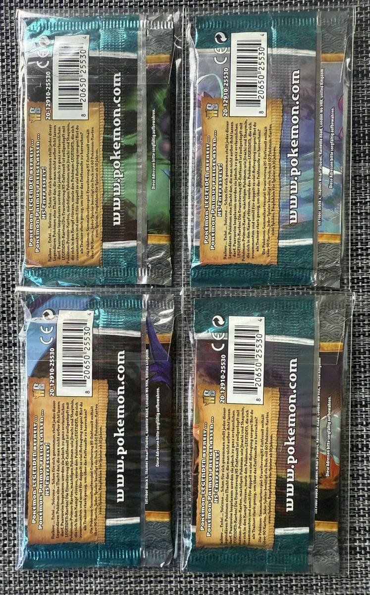 Pokémon Carte collezionabili: Ab 1.- / Pokemon 4x HS Entfesselt Booster – Nuovo e nell'imballaggio originale da Zürich venduto da Cardimon 1