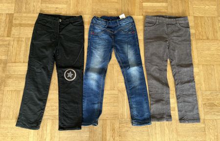 3 Paar Mädchenhosen 116