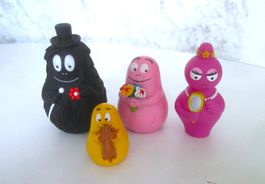 4 Barbapapa aus Kunststoff