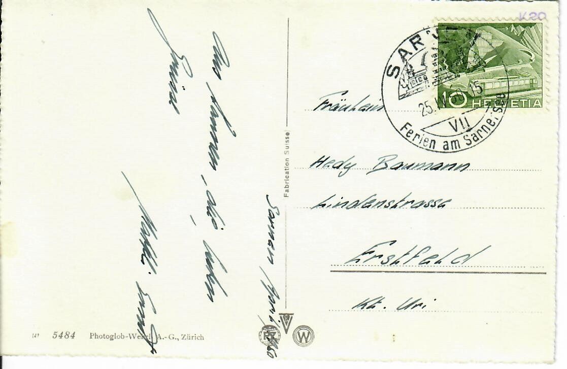 Cartes postales: Sarnen Bahnhof 1950 – D'occasion à Hochdorf par Ziegel-16 1