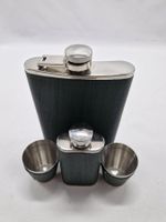 FLASQUES en inox / Gainés en cuir
