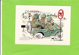 Militärkarte: Linksabbiegen verboten.