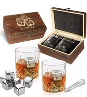 XBEN Whisky Steine Geschenkset 2 Stück 300ml Whisky Gläser