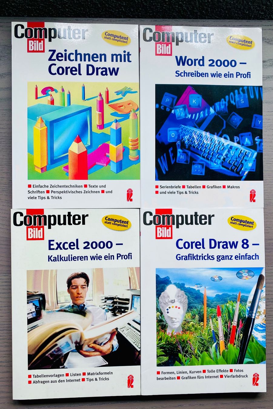 Livres: 4 Bücher über Computerprogramme" – D'occasion à Reichenburg par Noxima