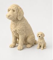 2er-Set 3D-Hundefiguren Dekoration & Geschenk Hundeliebhaber