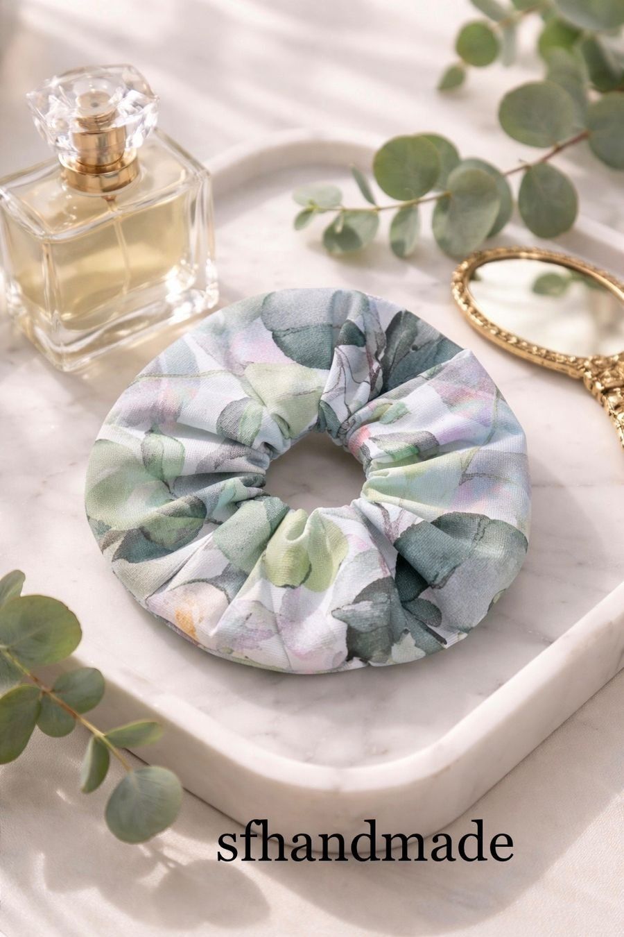 Accessori per capelli: *Eukalytus-Fresh* Scrunchie - sfhandmade – Nuovo (secondo la descrizione) da Baar venduto da sfhandmade