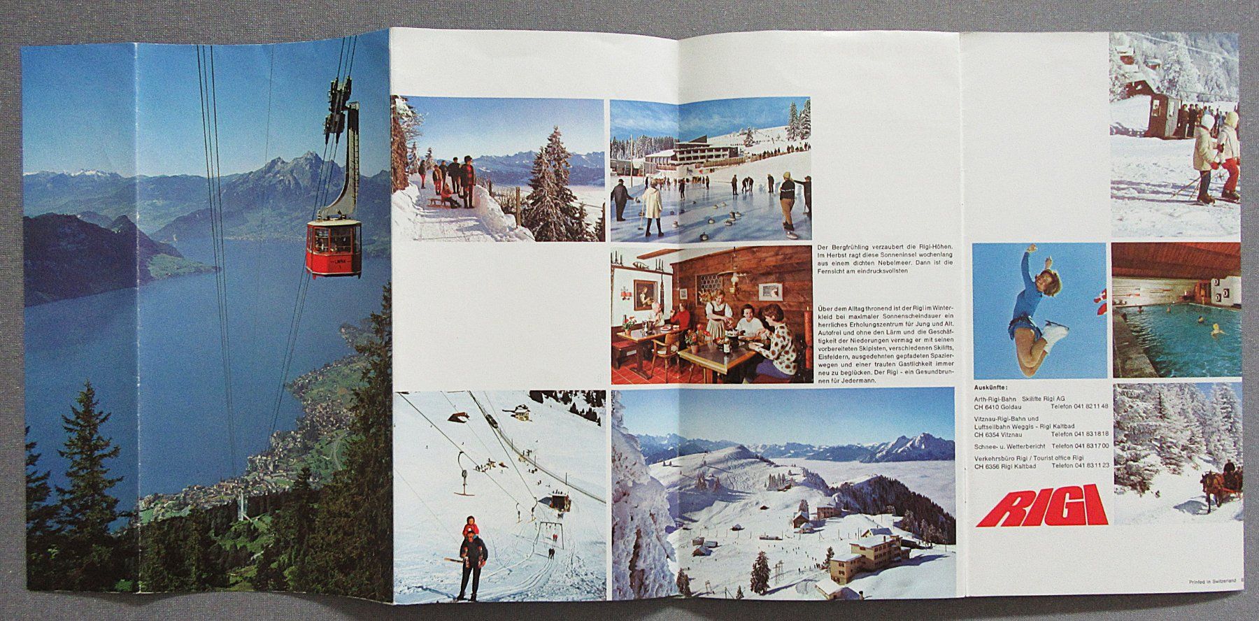 Documenti: Prospekt Rigi - mit Panoramakarten - von 1976 – Usato da Auenstein venduto da Padabimbim 8