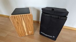 Cajon mit Tasche "Schlagwerk" neuwertig