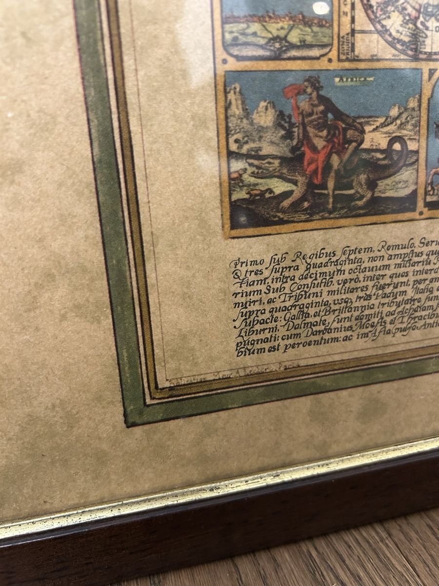 Poster & Bilder: Two Framed Antique Style World Maps, Decorative Prints – Gebraucht aus Zürich von gabriel_128 7