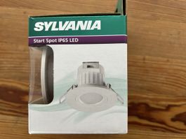 6 Stück SYLVANIA Deckeneinbauspots IP65 , 6,5 Watt LED 