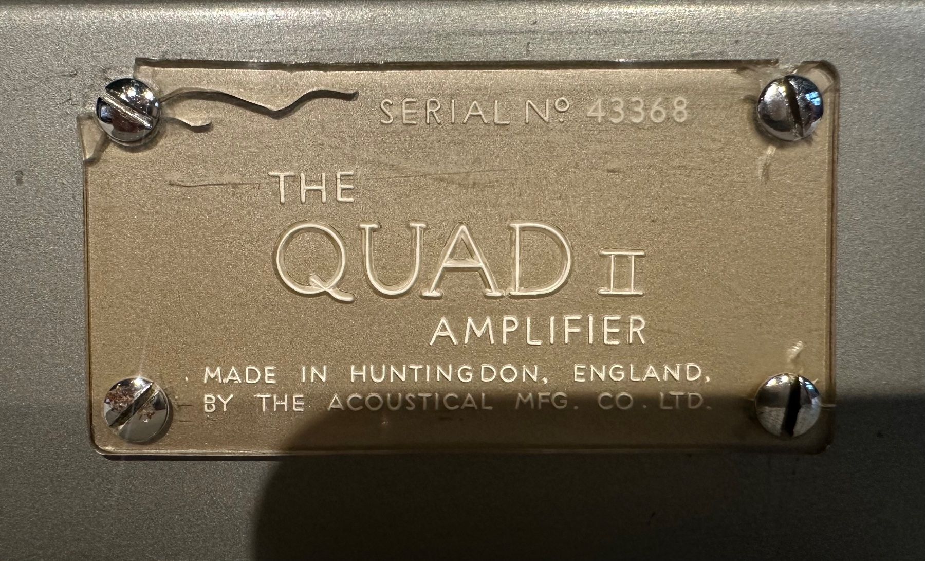 Quad Verstärker: Quad 2 amplifier – Defekt aus Vevey von Dborg 4