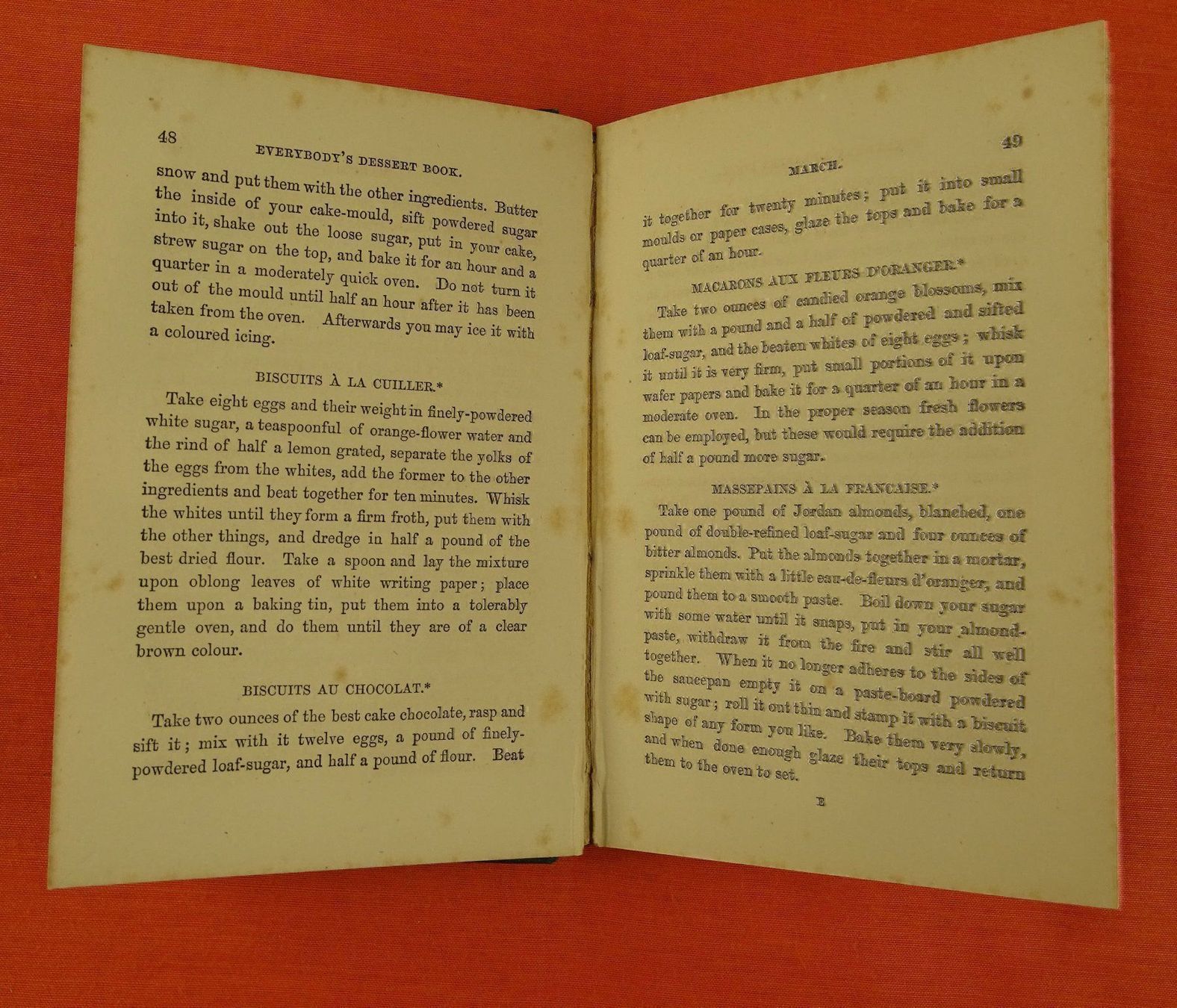 Bücher: FOREIGN DESSERTS FOR ENGLISH TABLES 1862 – Gebraucht aus Grüningen von Kartensammler 5