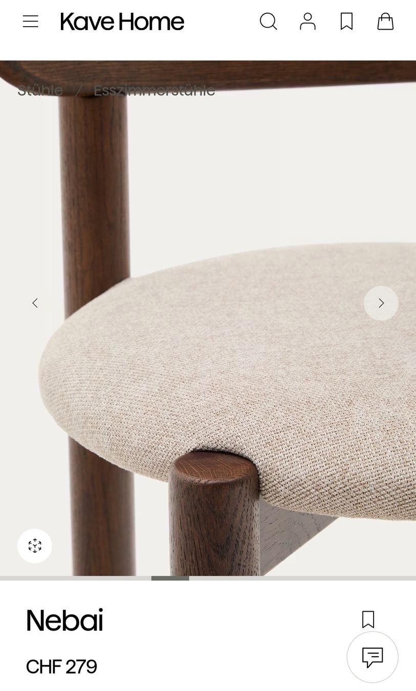 Kave Home Stühle: Stuhl dunkle Eiche / Kave Home Nebai – Neu (gemäss Beschreibung) aus Gossau SG von Ma_rija92 3