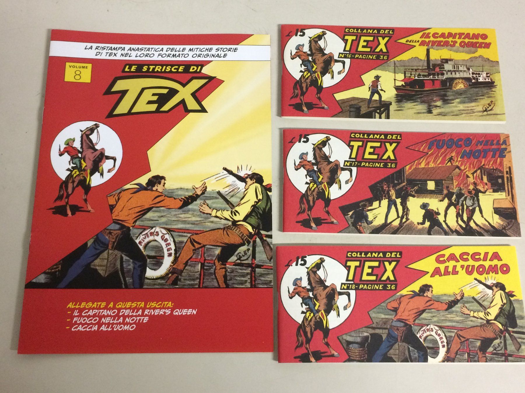 Fumetti: LE STRISCE DI TEX volume 8 IL CAPITANO DELLA RIVER'S QUEEN – Usato da Vezia venduto da Aquarius_Age