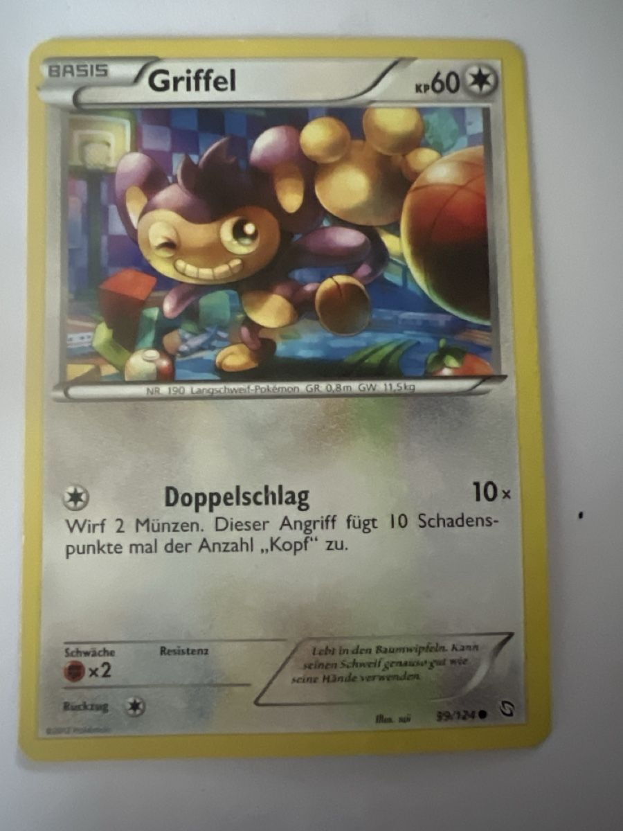Pokémon Carte collezionabili: Griffel Pokémon Karte – Usato da Frauenfeld venduto da mwguv