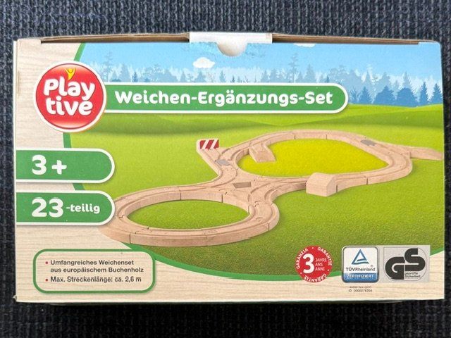 Giocattoli: Playtive Eisenbahn - Weichen-Ergänzungs-Set, 23-teilig – Usato da Lostorf venduto da Nick1258