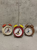 3x Disney Wecker Mickey Minnie Donald Vintage Réveil Alarm