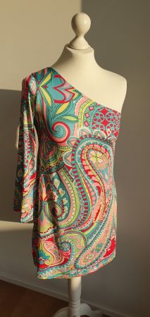 Asymmetrisches Kleid Grösse 34 / Strand / Fastnacht / Hippie