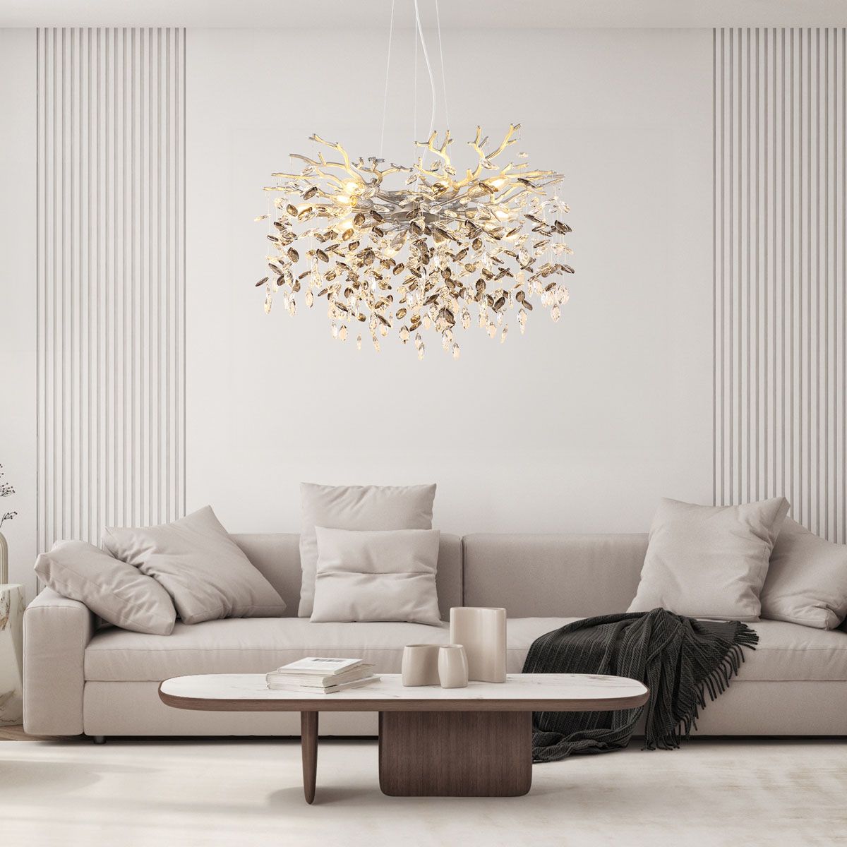 Lampadari & plafoniere: Pendelleuchte, Glaskristalle, 80 cm Ø – Nuovo (secondo la descrizione) da Kreuzlingen venduto da Smart-Light 1