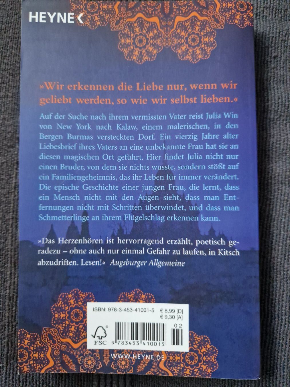 Bücher: Jan-Philipp Sendker Das Herzenhören – Gebraucht aus Neuhausen am Rheinfall von Alchimista 1