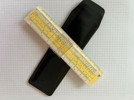 Rechenstab / Rechenschieber  - SULZER -Taschenformat