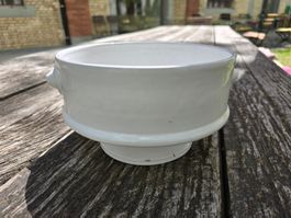 Keramik: Vintage Keramik Schale mit Fuss