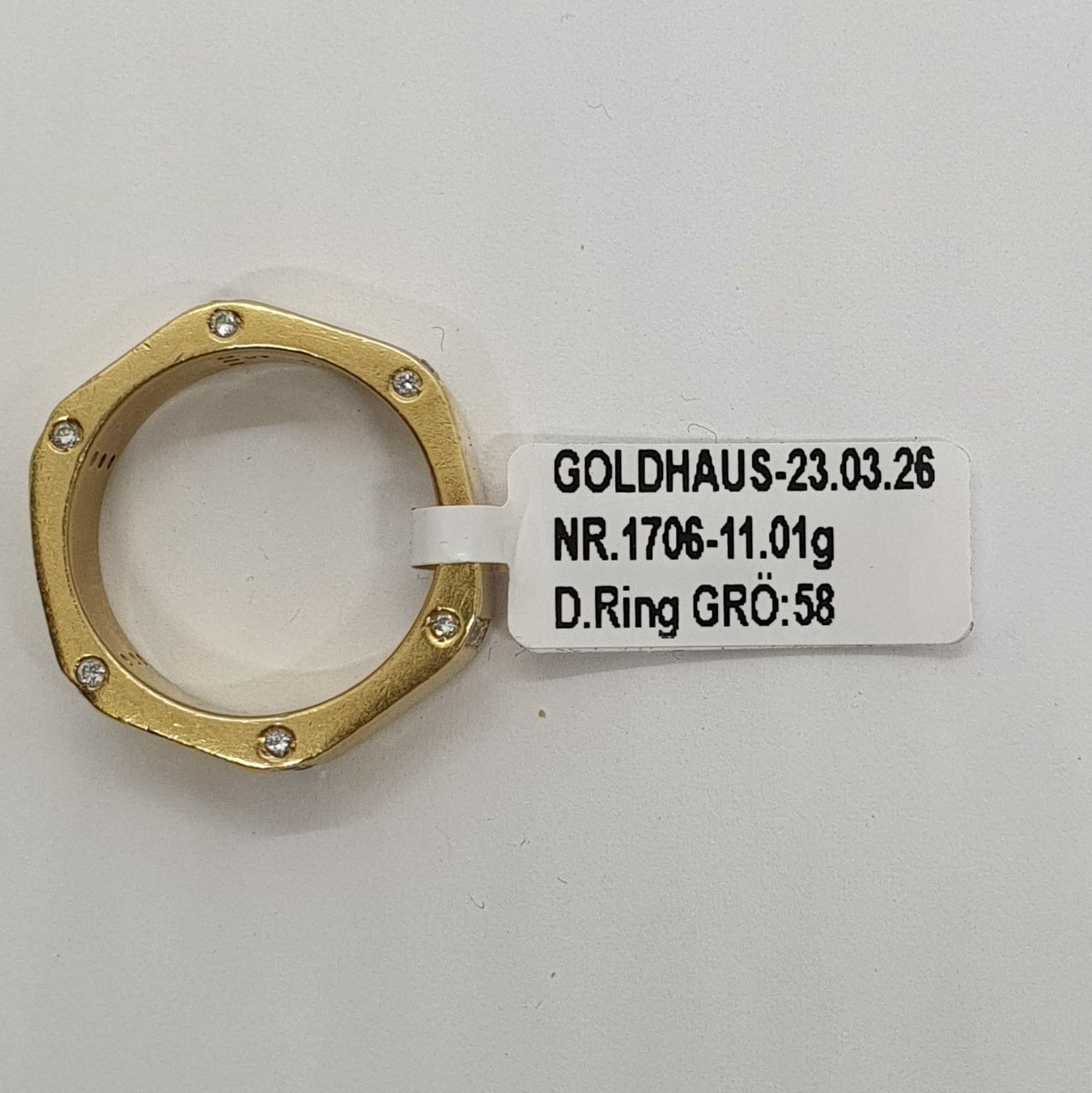 Anelli: Echt 18K Gold 30x Brilliant Ring – Usato da Luzern venduto da Goldhaus-Luzern 4