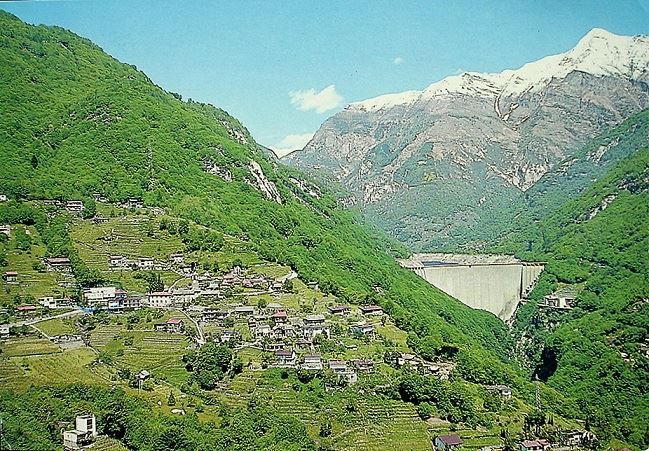 Ansichtskarten: CONTRA Staumauer Verzasca – Gebraucht aus Jona von philajona