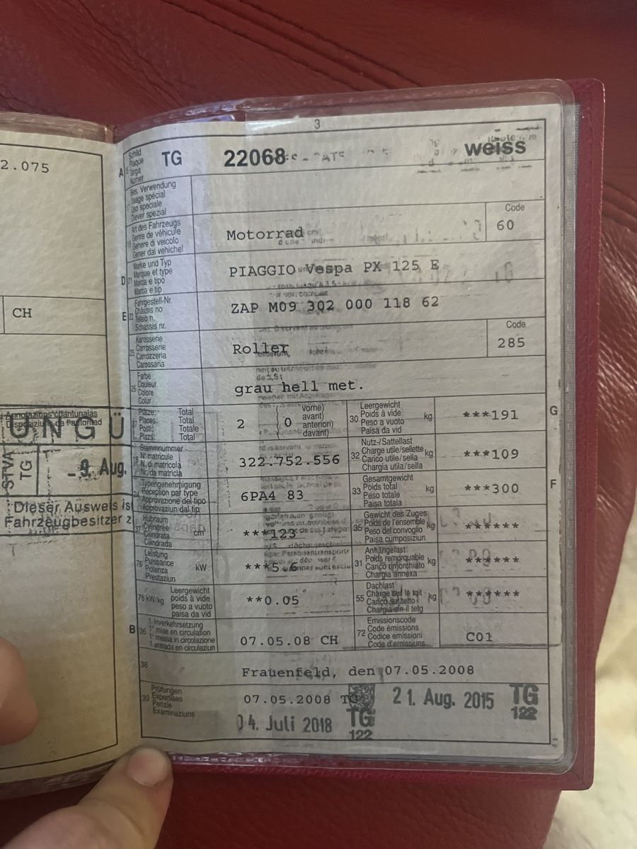 Piaggio Route: Vespa PX 125 E – D'occasion à Lenggenwil par WAMALE 7