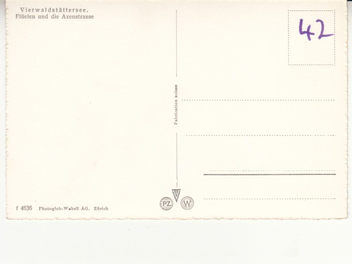 Ansichtskarten: Flüelen ca. 1950 – Gebraucht aus Bürglen TG von StampGraf 1
