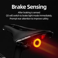 ROCKBROS Q5 Smart Bremslicht Rücklicht Sensor Alle Fahrräder