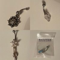 Bauch Silber Piercing pro Stück