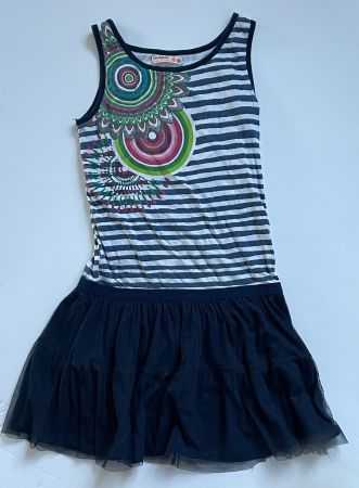 Desigual Sommerkleid mit Tüll, Gr. 158/164
