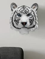 Weisser Tiger Kopf 3D (17.3x18.5 cm)