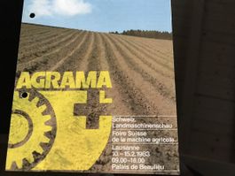 AGRAMA 1983 Lausanne - Messeplan Landmaschinen - Rarität!