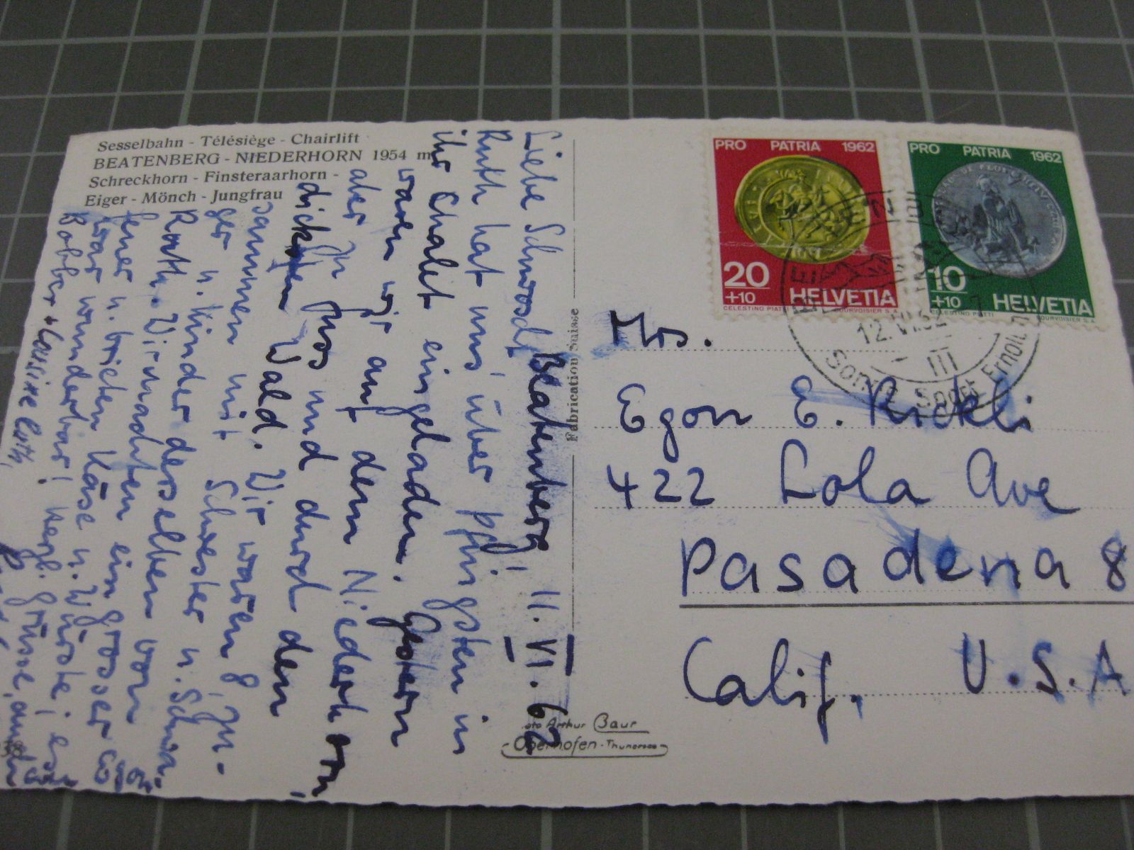 Cartoline postali: AK Beatenberg Niederhorn mit Bahn – Usato da Malters venduto da Marosko 1