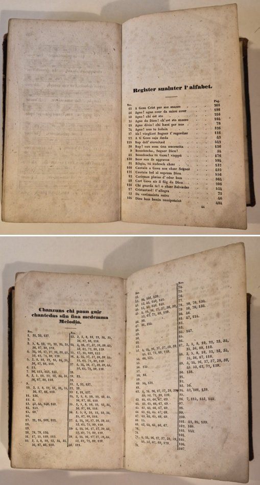 Libri: 2 antike, rätoromanschie Gesangsbücher – Usato da Basel venduto da Kurioses 5