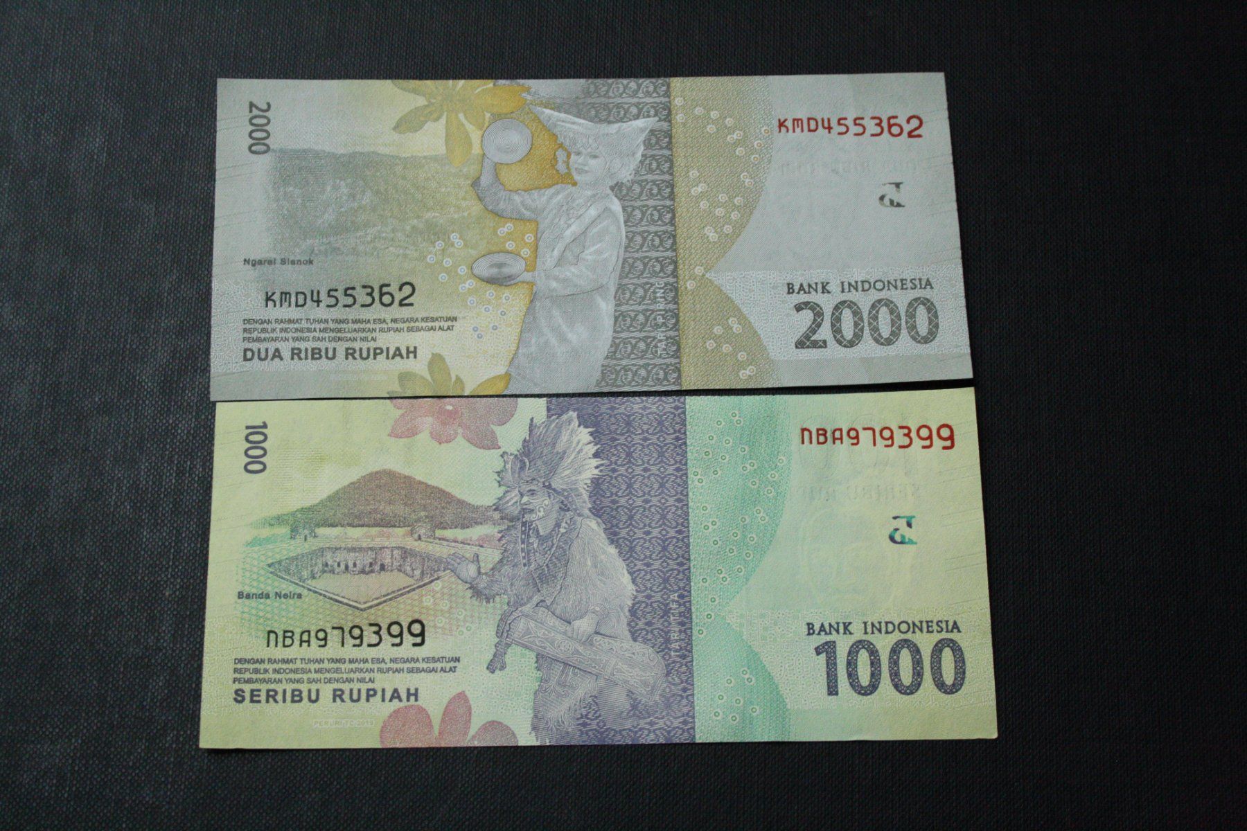 Banconote: Serie UNC Indonésie 1000/2000 Rupiah 2016 – Nuovo (secondo la descrizione) da Cormondrèche venduto da Hermes.monnaies 1