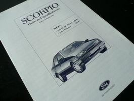 Ford Scorpio Preisliste 10.7.1989