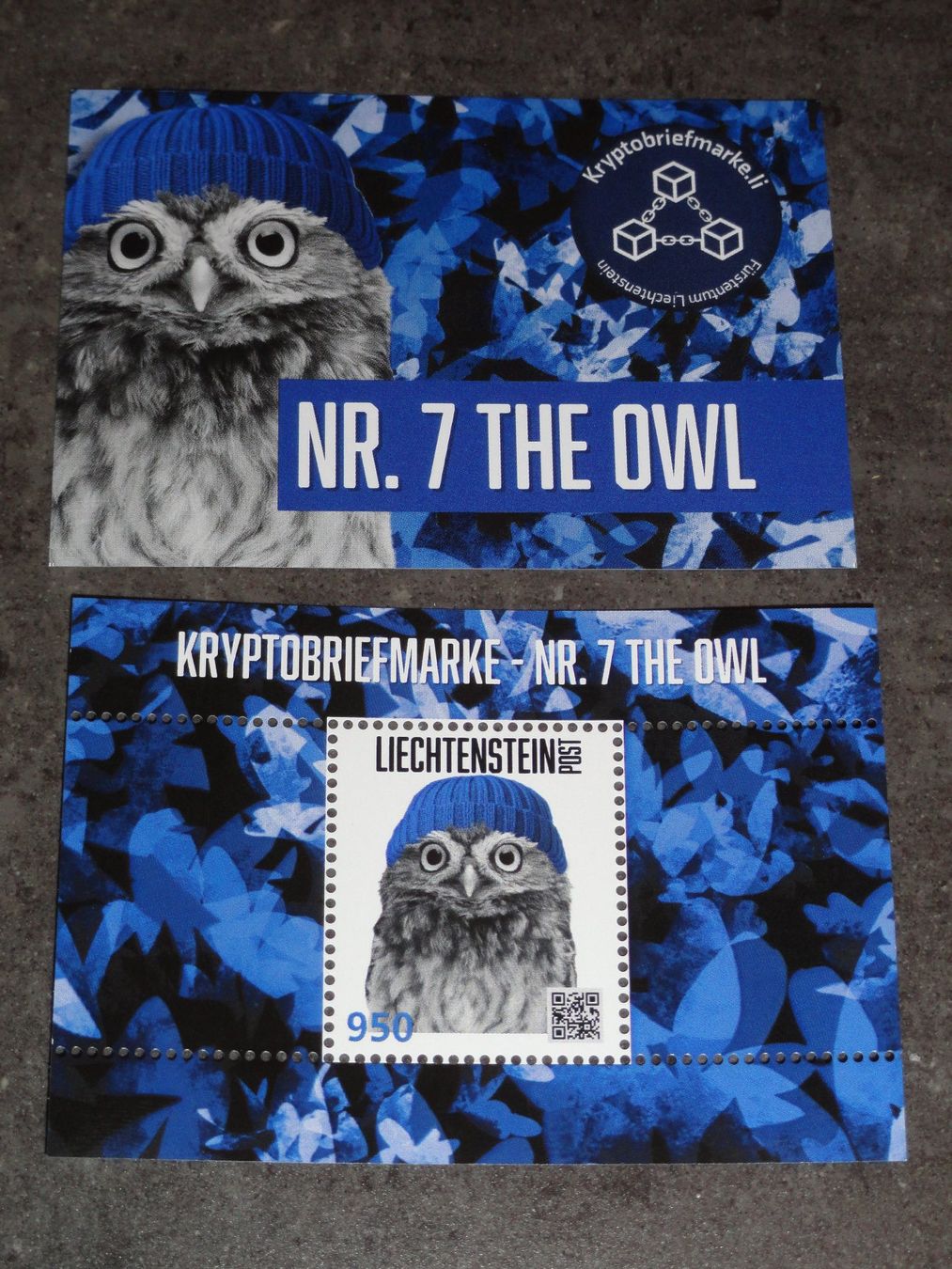 Alle Briefmarken: CRYPTO Stamp Nr 7 OWL EULE LiechtensteinischePost REGENBOGEN – Neu (gemäss Beschreibung) aus Dagmersellen von dribbeldrago10 1