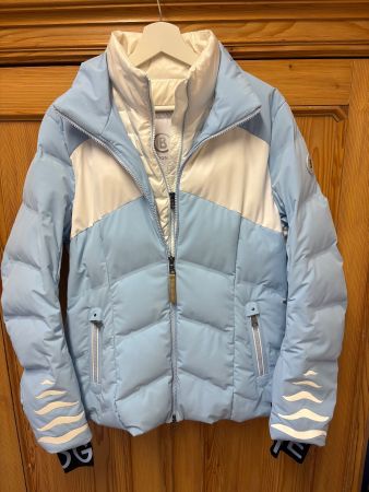 Bogner Skijacke hellblau weiss Grösse 42