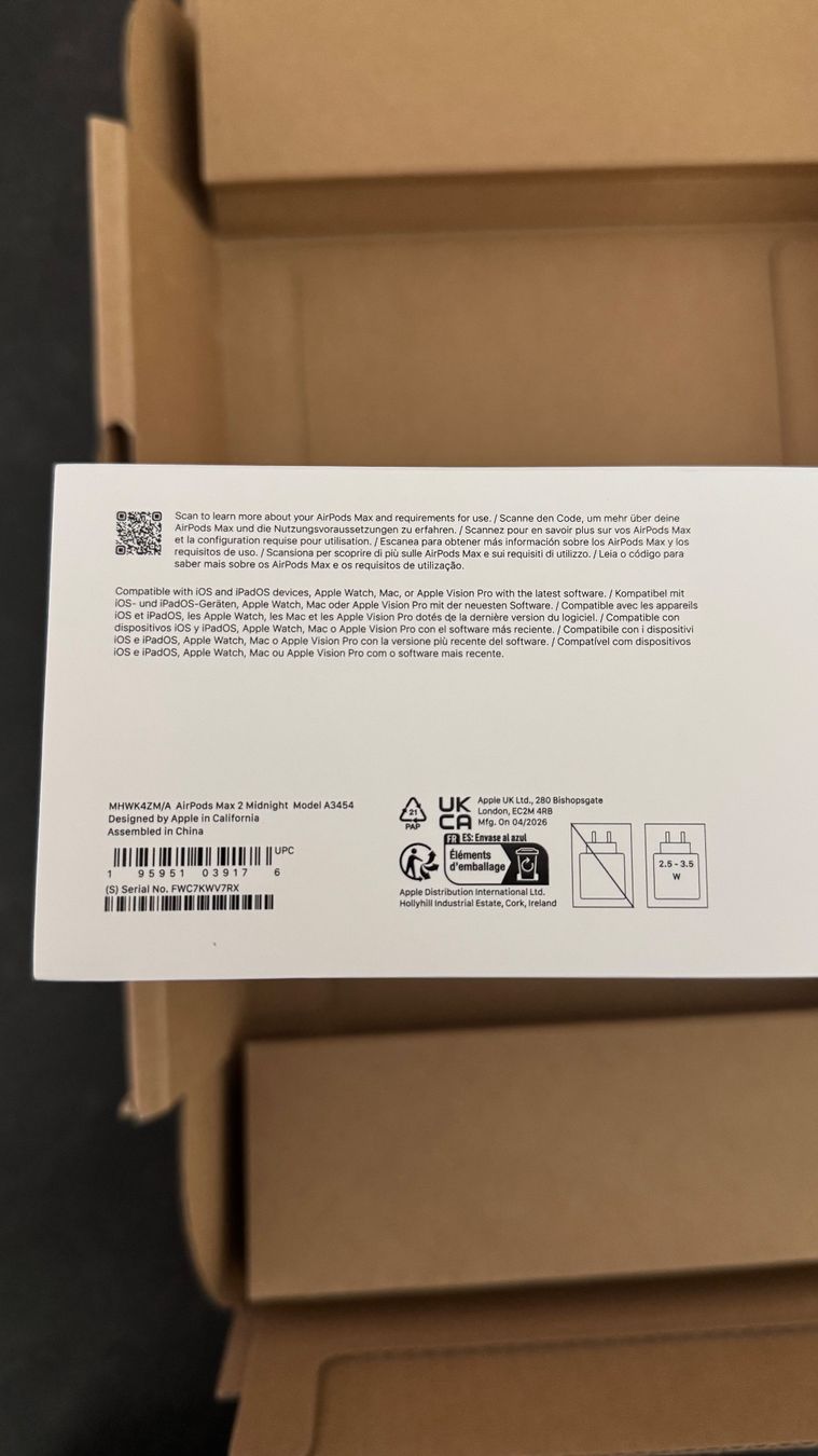 Apple Cuffie: NEU & OVP - Apple AirPods Max 2 Midnight inkl. Smart Case – Nuovo e nell'imballaggio originale da Neuhausen venduto da francesco1993 2