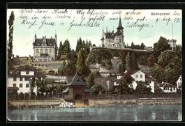 Wädenswil, Blick vom Wasser auf Wädens