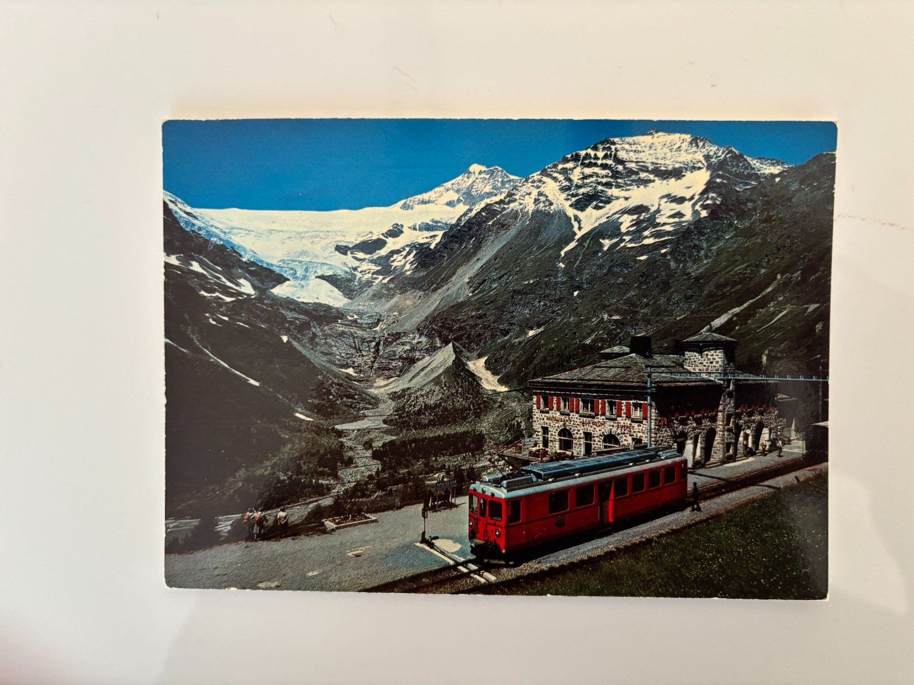Cartes postales: Bahnhofbuffet Alp Grüm, Berghotel – D'occasion à Einsiedeln par maerkli58