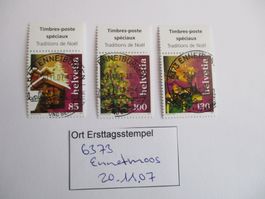 Voll Ort Ersttagsstempel 6373 Ennetbürgen