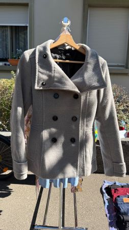 H&M Kurzmantel grau Grösse 38