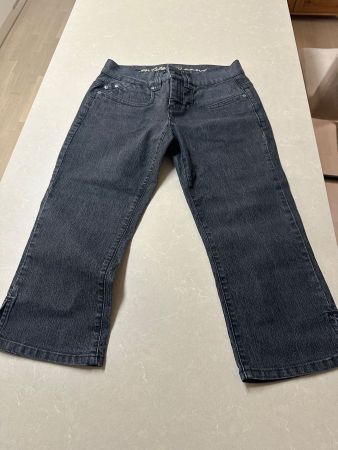 👖 InWear 3/4 Jeanshose | Dunkelgrau Anthrazit | Gr. 38